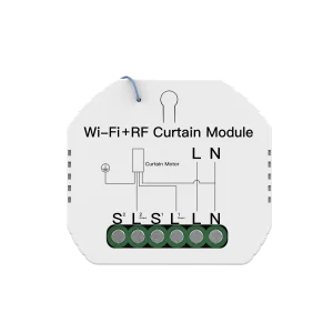 Le Module de commutation intelligent WiFi RF433 de MOES est une solution efficace pour moderniser vos volets roulants classiques.